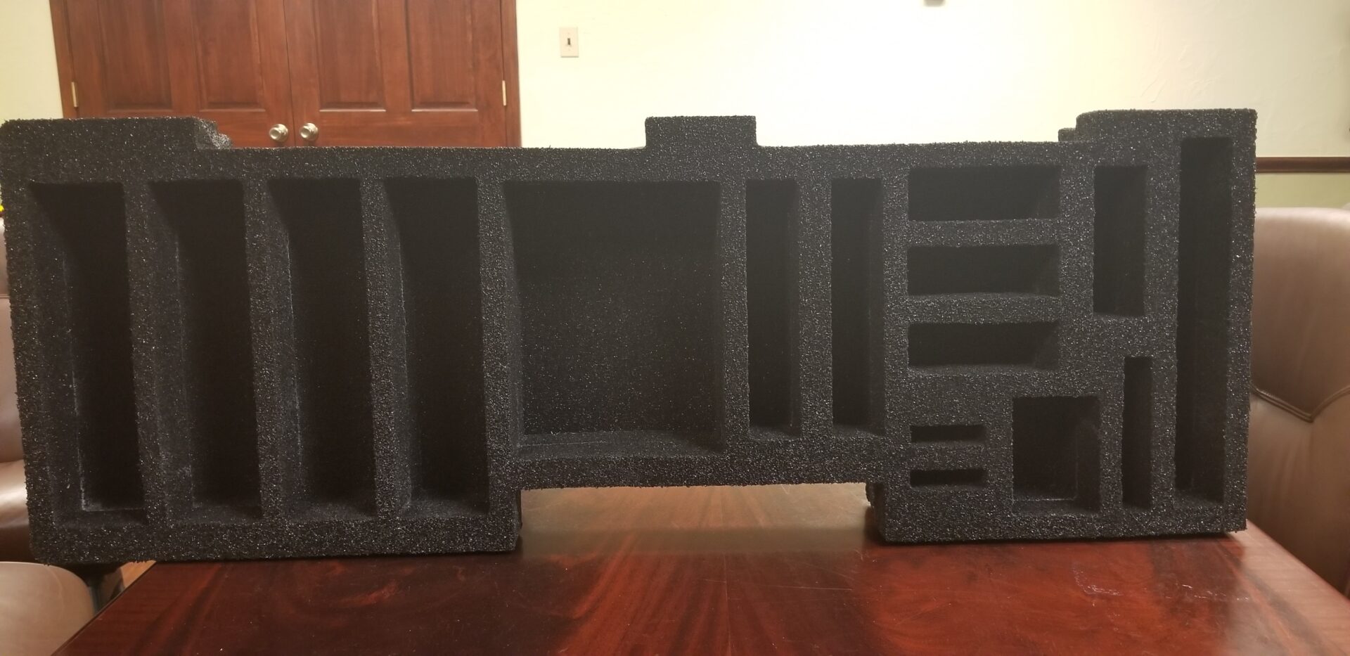 Custom foam case insert with multiple pockets