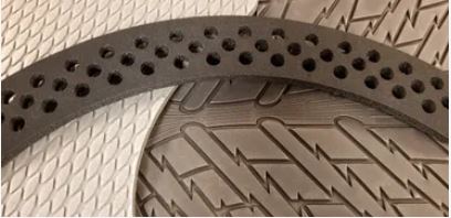 Thermoformed foam detail